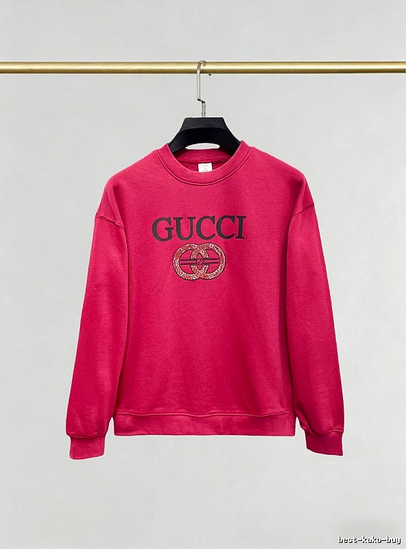 Gucci Pink Crewneck Sweatshirt with Gucci Sweatshirt for Photo Ready