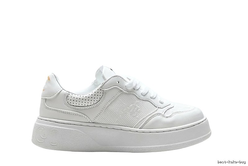 Gucci retro-style white canvas shoes