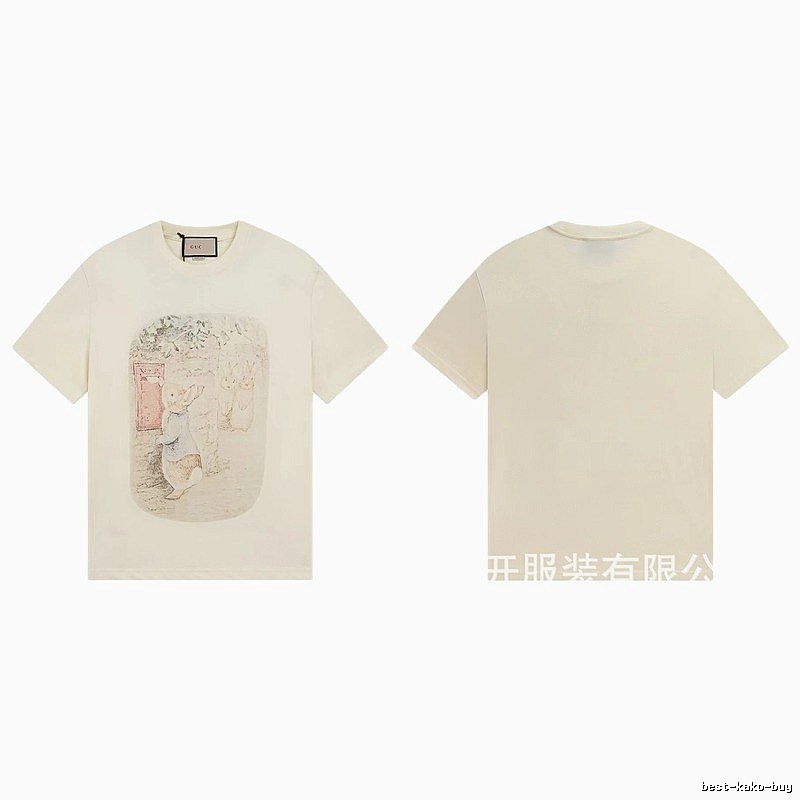 Gucci x Peter Rabbit Co-branded Vintage-style Off-white T-Shirt