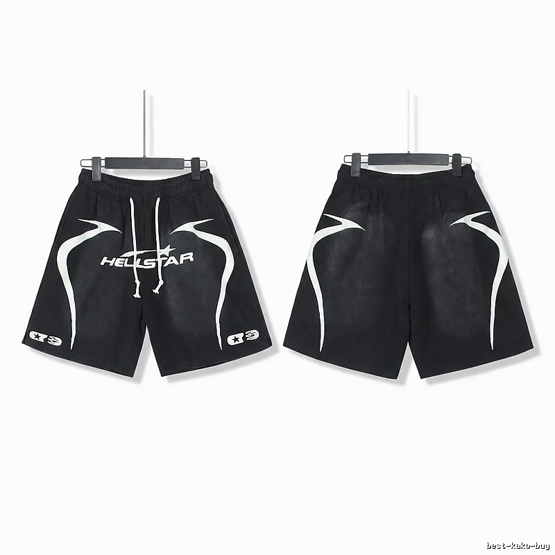 Hellstar dark style black shorts