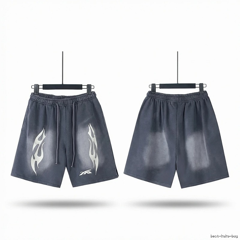 Hellstar Flame Dark Style Shorts