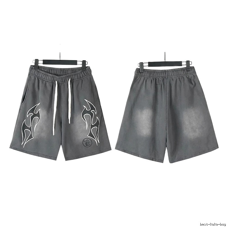 Hellstar Flame Wind Grey Shorts