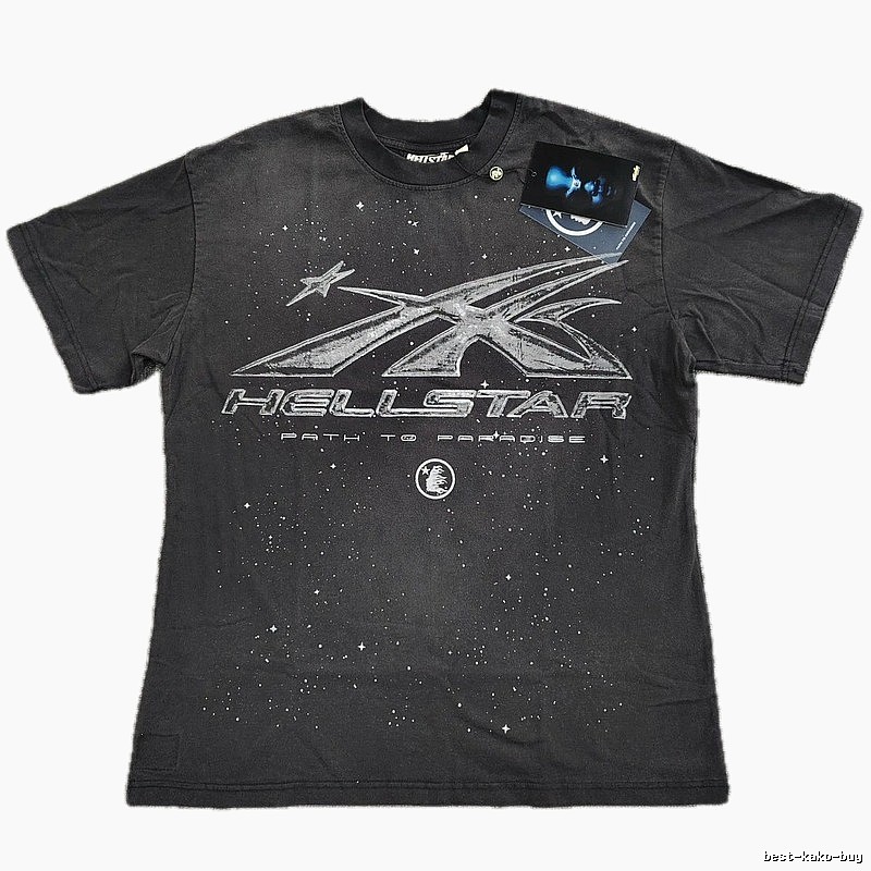 Hellstar Starry Sky Collection Vintage Distressed Black T-Shirt