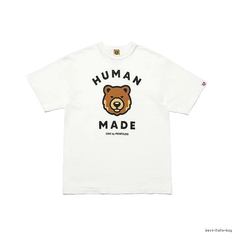 HUMAN MADE Bear Head Japanese Retro White T-Shirt