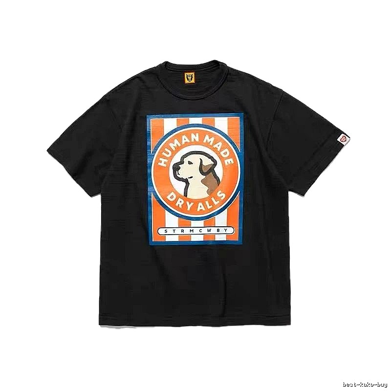 HUMAN MADE DRYALLS Vintage Style Black T-shirt