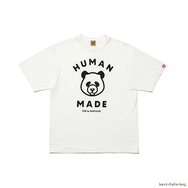 HUMAN MADE Panda Print Japanese Streetwear White Short Sleeve T-Shirt