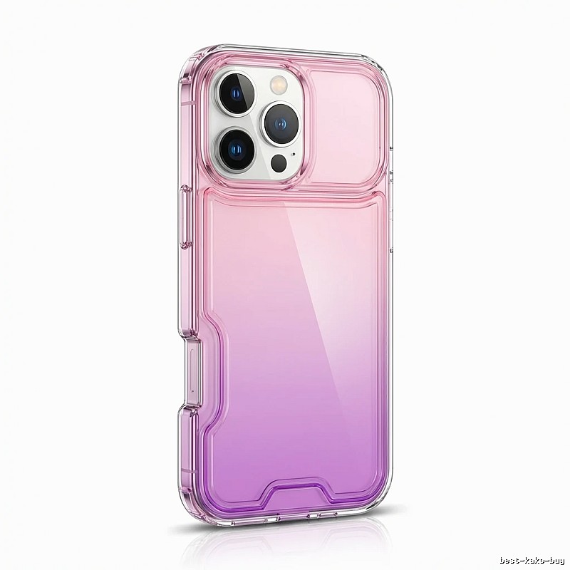 iPhone gradient transparent pink phone case
