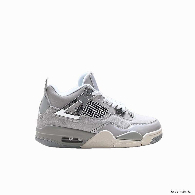 Jordan 4 Retro Silver Grey Sneakers