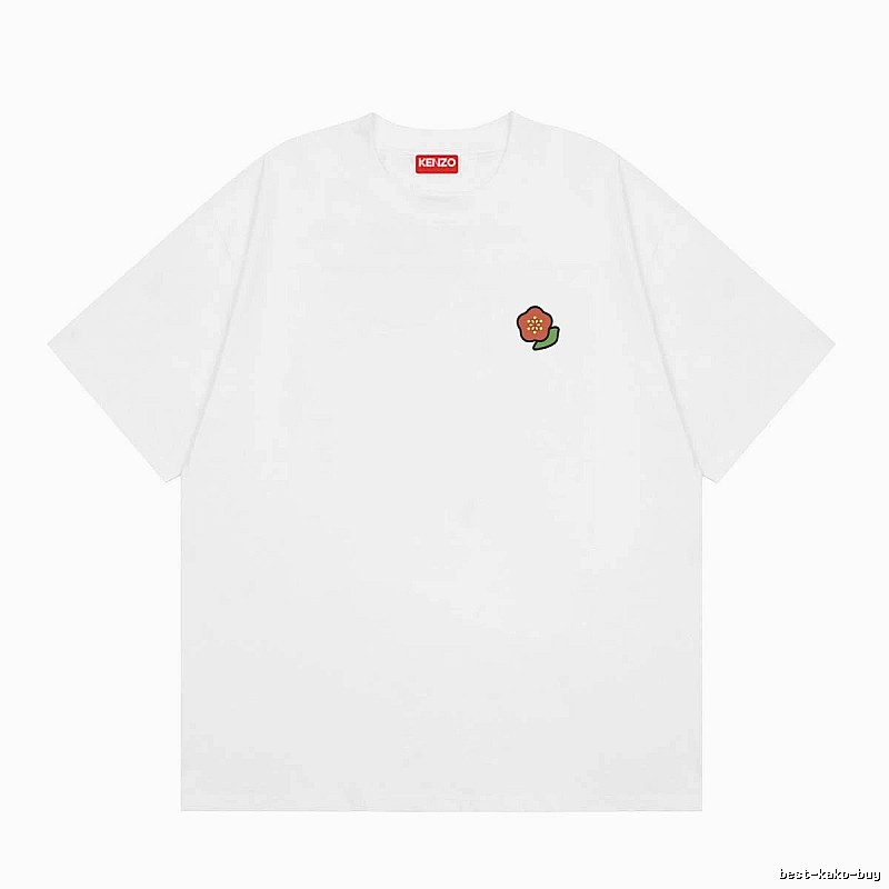 KENZO Crabapple Blossom Casual Style White Short Sleeve T-shirt