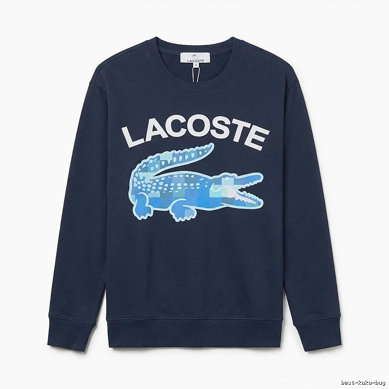 Lacoste Classic Style Fashion Navy Blue Sweatshirt
