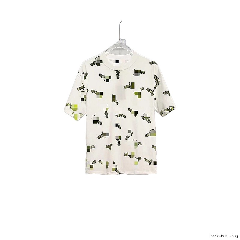 Louis Vuitton All-over Print Streetwear Style White T-Shirt