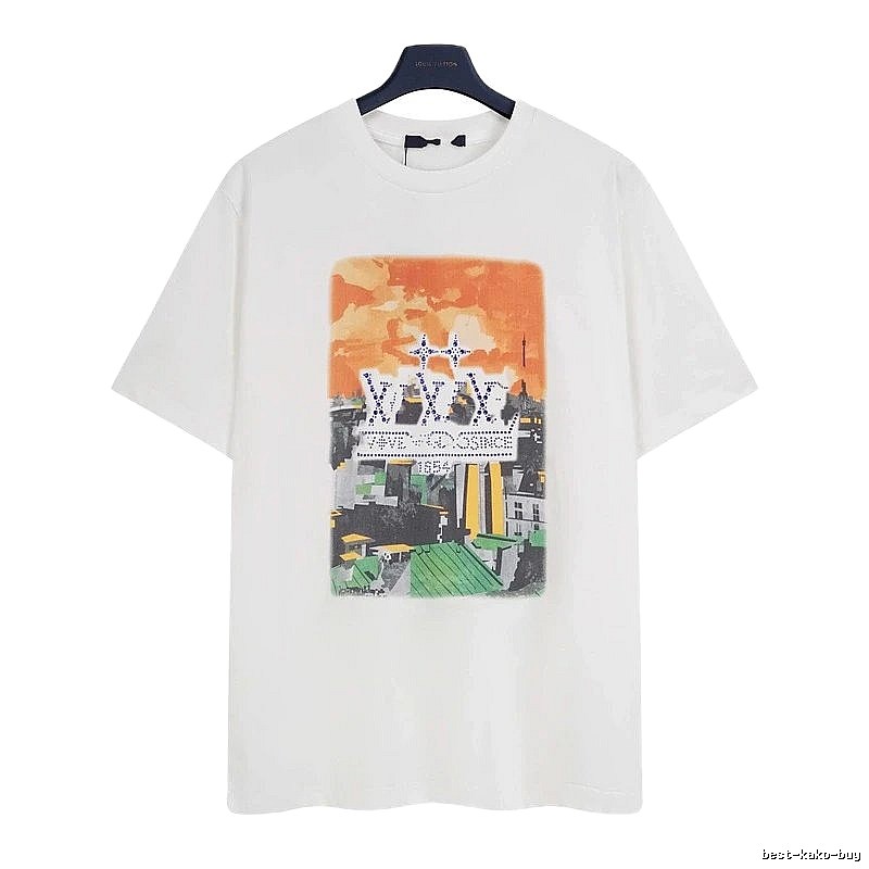 Louis Vuitton City Print Trendy & Cool White T-Shirt