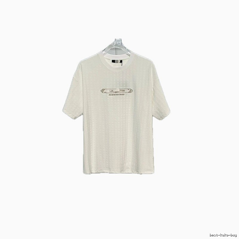 Louis Vuitton Embroidered Casual Style White Short-sleeve T-shirt