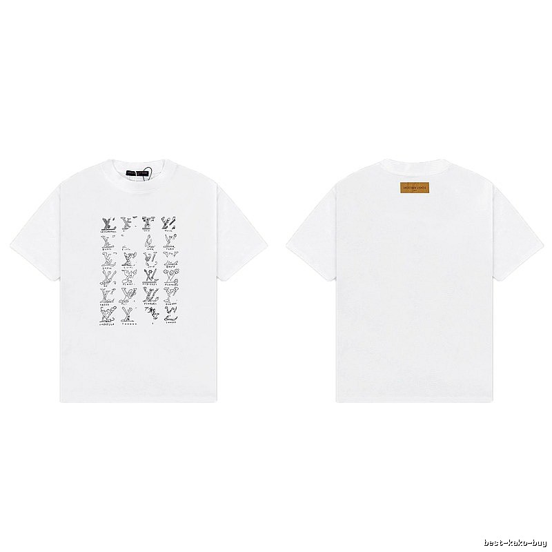 Louis Vuitton Graffiti Trend Style White T-Shirt