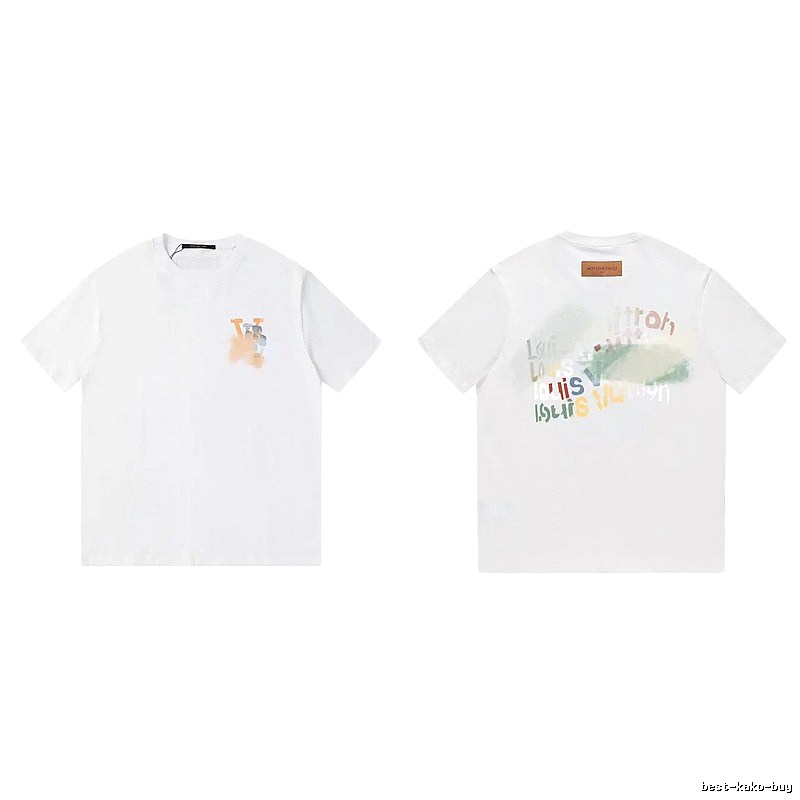 Louis Vuitton Letter Print Trendy Style White T-Shirt