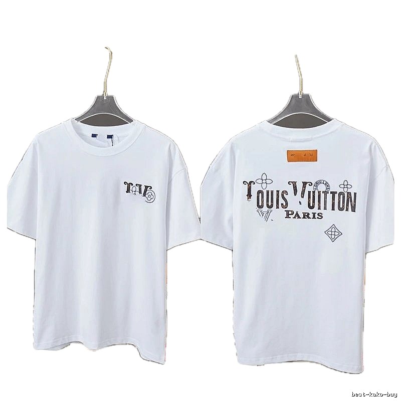 Louis Vuitton Monogram Vintage Style White T-Shirt