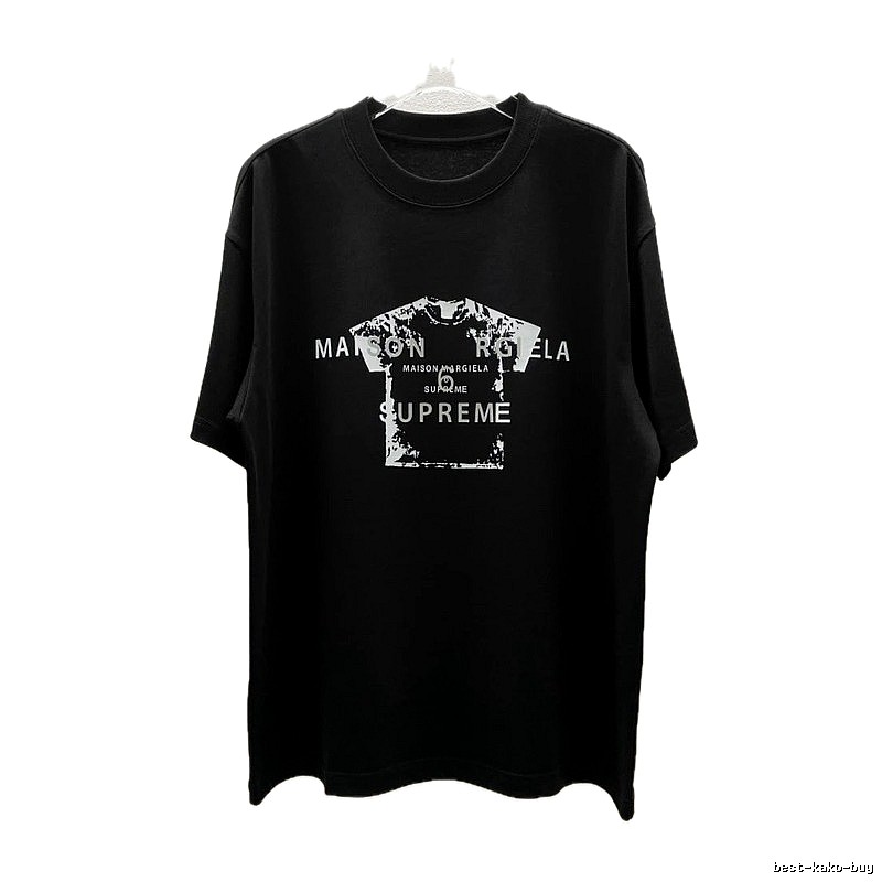 Maison Margiela Co-branded Street-style Black T-Shirt