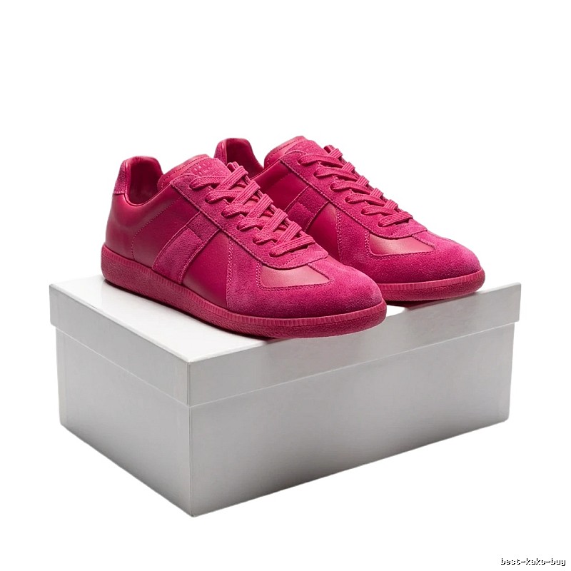 Maison Margiela German training shoes in rose red