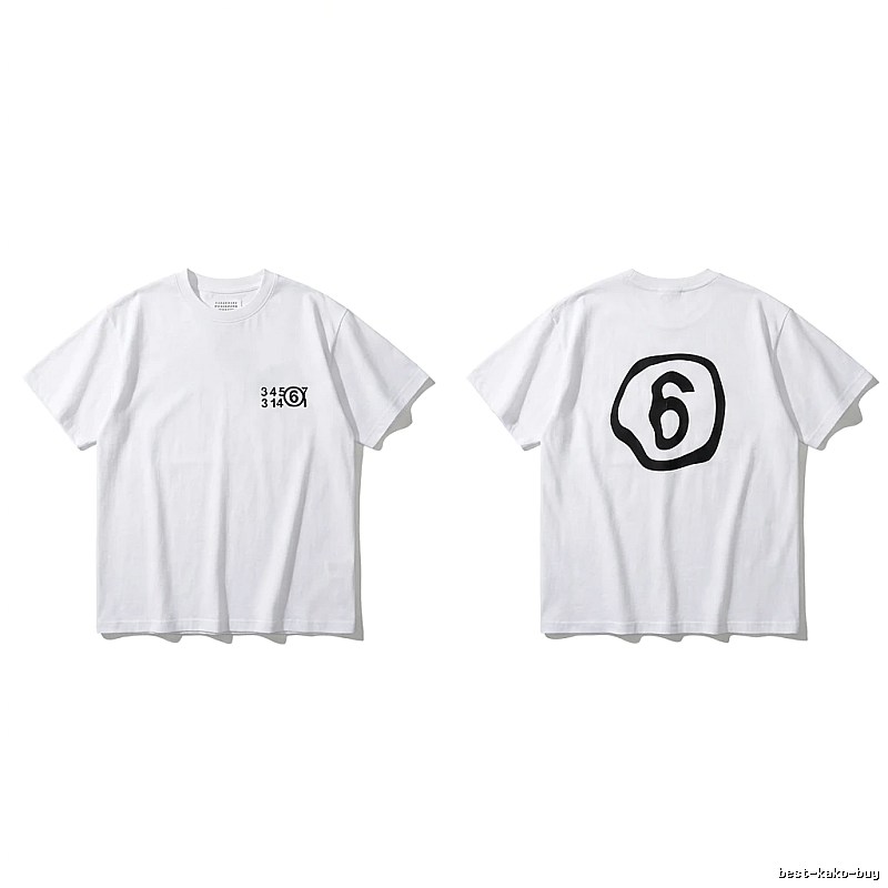 Maison Margiela white T-shirt with digital printing