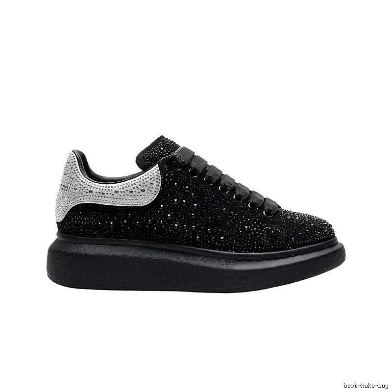 McQueen Thick-soled Trendy and Cool Black Shoes