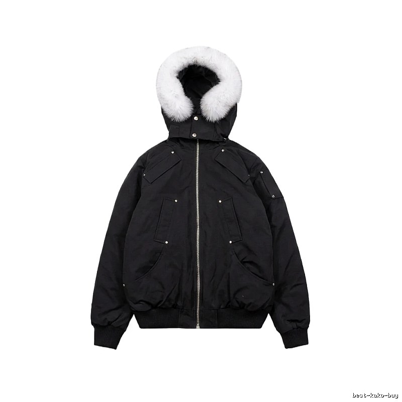 Michael Kors black utility-style down jacket