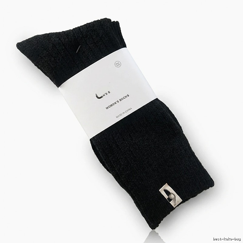 MiuMiu minimalist style black socks