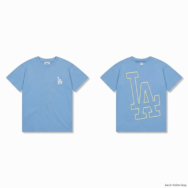 MLB LA Series Simple Style Blue T-shirt