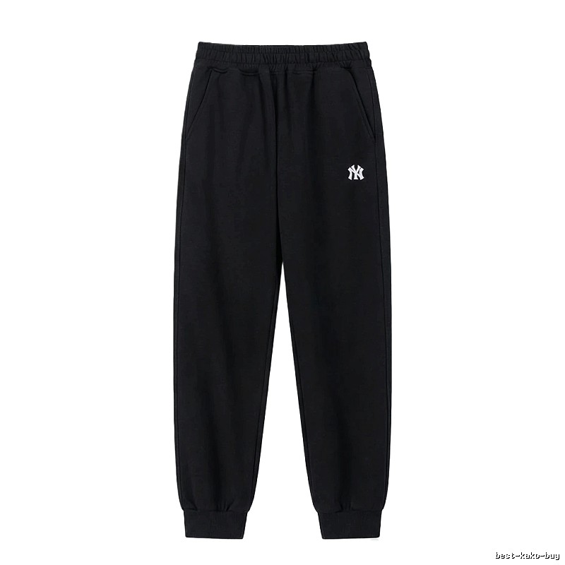 MLB large logo casual style black pants