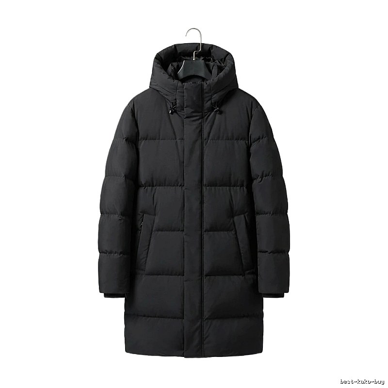 MLB long black down jacket