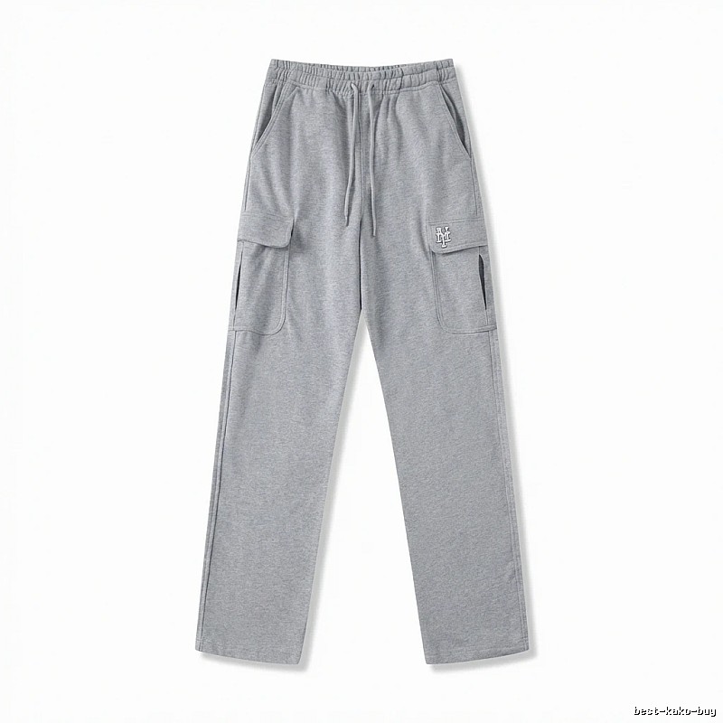 MLB utility-style grey long trousers