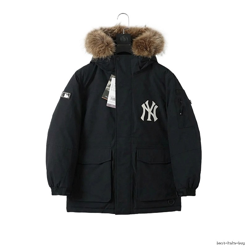 MLB workwear style black down jacket