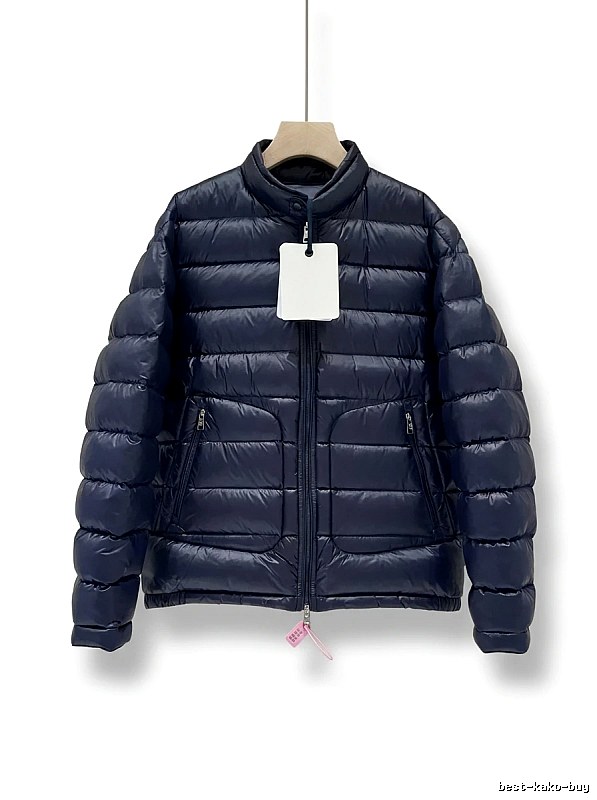 Moncler black minimalist style down jacket