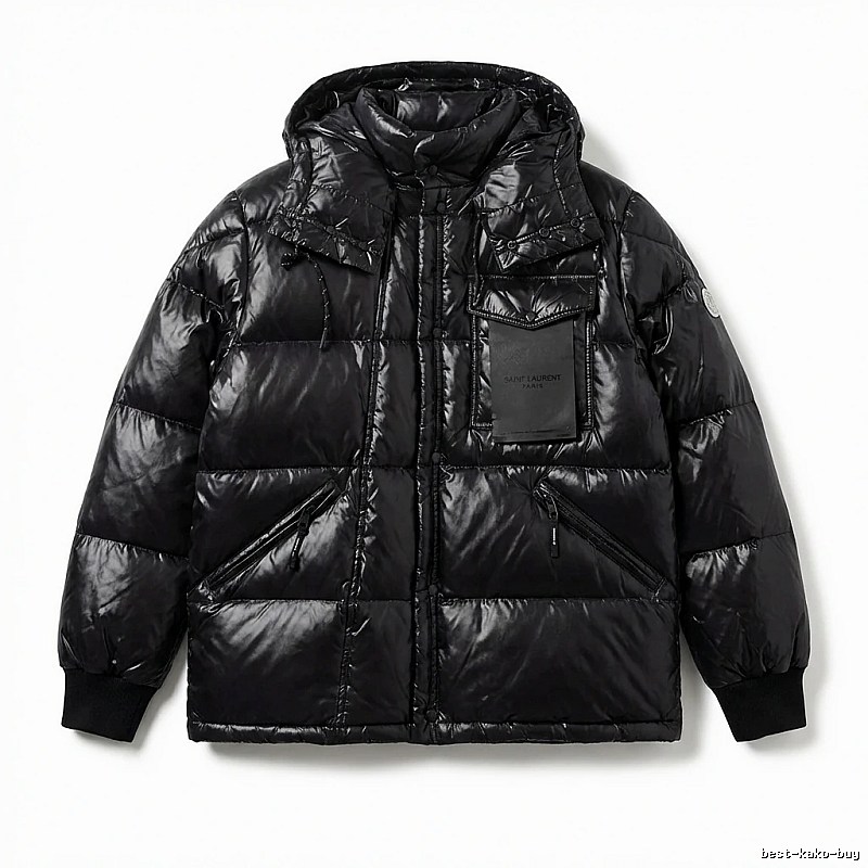 Moncler black trendy and cool down jacket