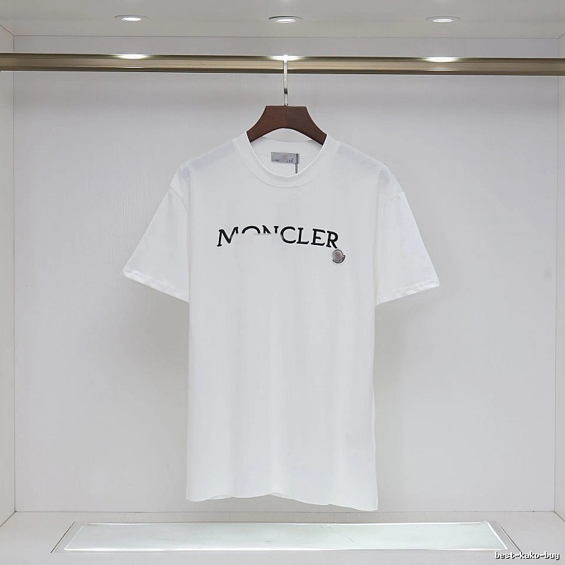 Moncler Classic Collection Minimalist Style White Short-sleeve T-shirt