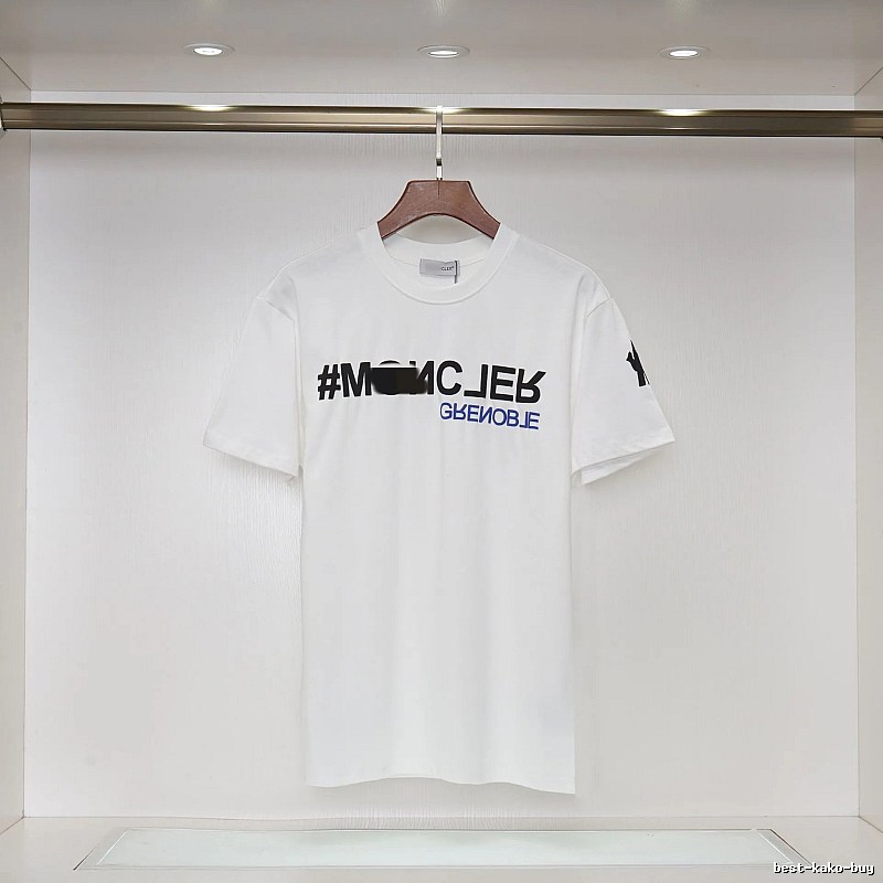 Moncler Grenoble Trendy Printed White T-Shirt