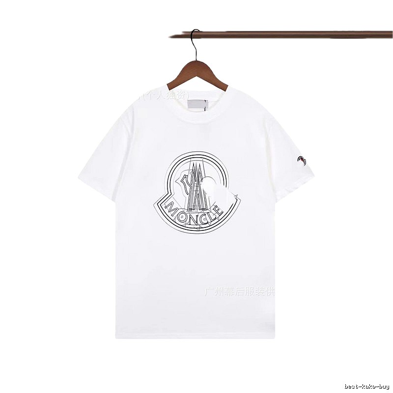 Moncler Large Logo Trendy Style White Short-sleeve T-shirt