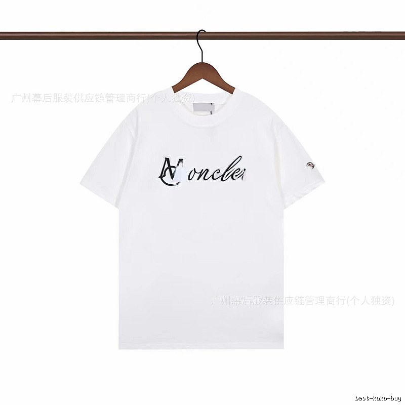 Moncler Letter Print Casual White T-Shirt