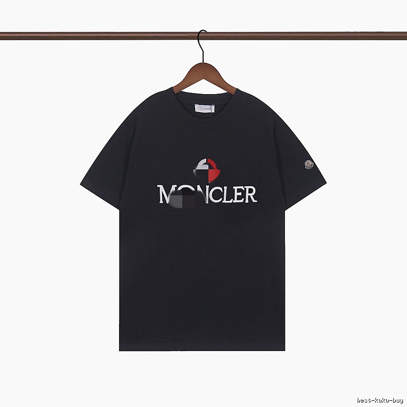 Moncler Printed Casual Black Short-sleeve T-shirt