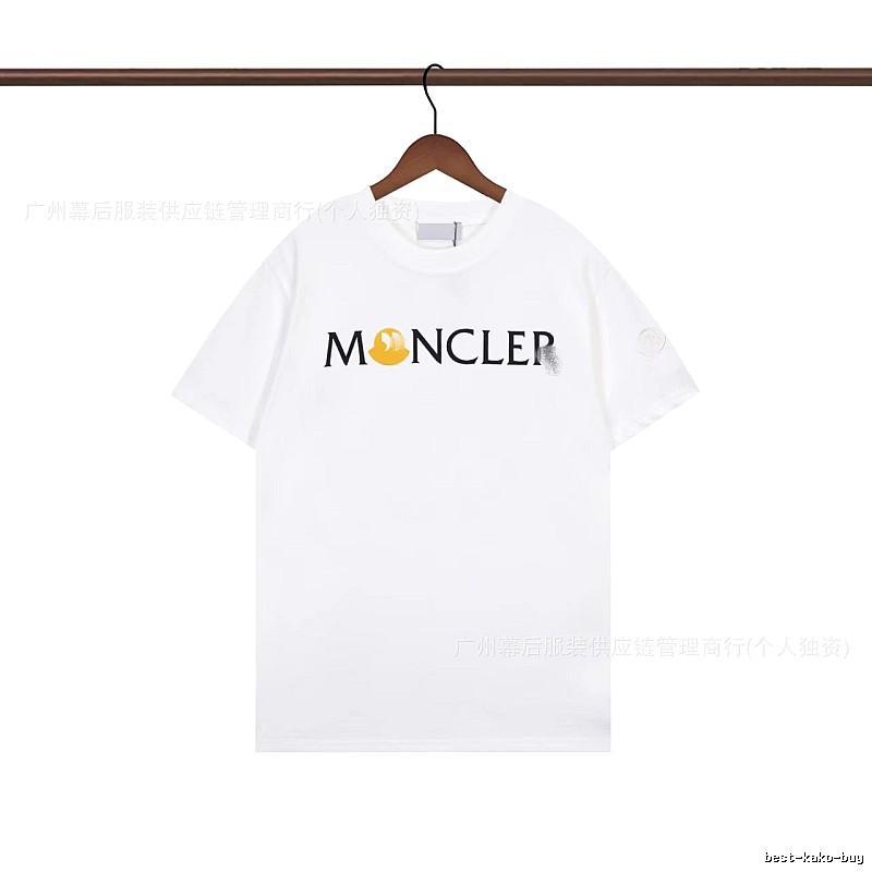 Moncler Printed Casual White Short-sleeve T-shirt