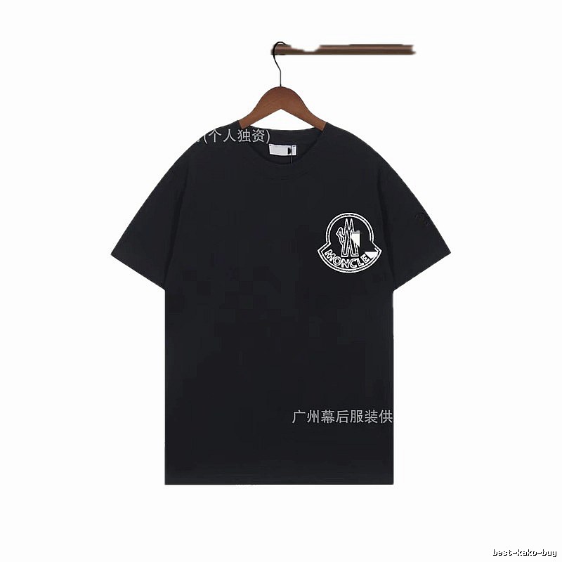 Moncler Trendy Printed Black T-Shirt