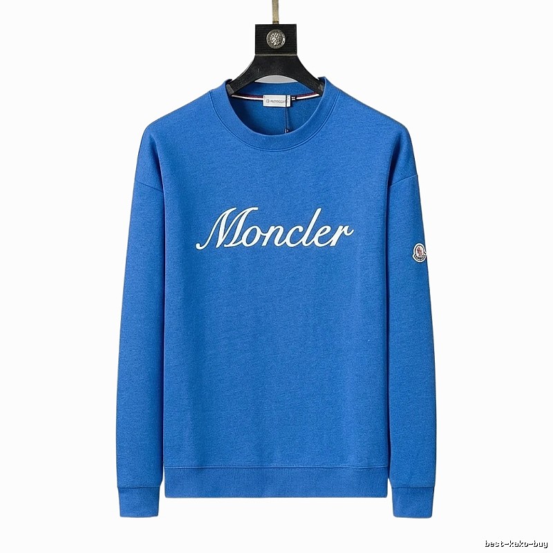 Moncler's simple and fashionable blue sweatshirt
