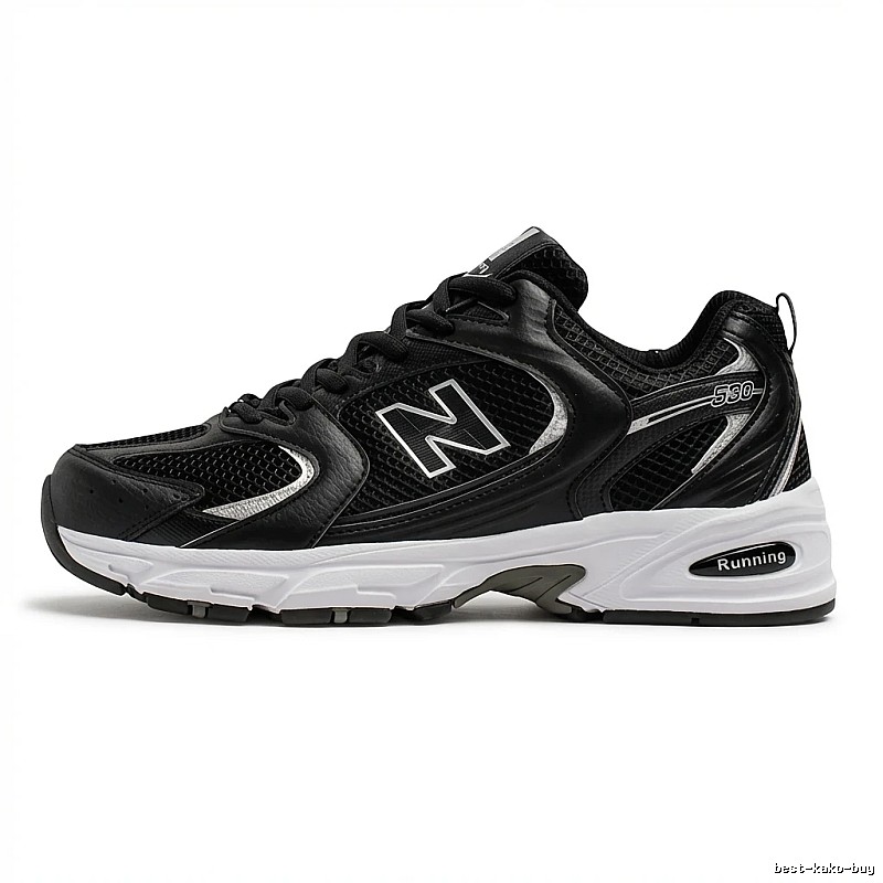 New Balance 530 retro style black shoes