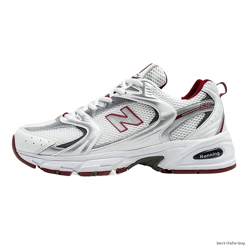 New Balance 530 retro-style red and white sports shoes