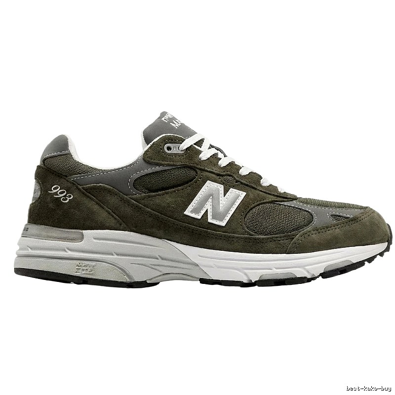 New Balance 993 retro style gray-green shoes