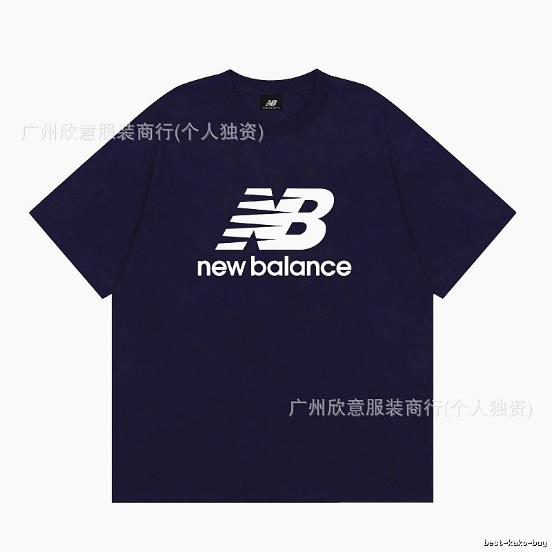 New Balance Printed Casual Navy Short-sleeve T-shirt