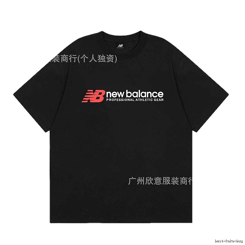 New Balance Sports & Casual Black Short-sleeve T-shirt