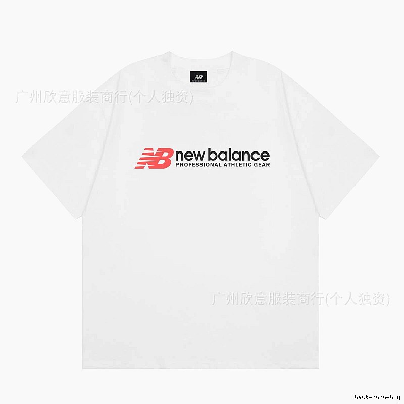 New Balance Sports Casual Style White Short-sleeve T-shirt