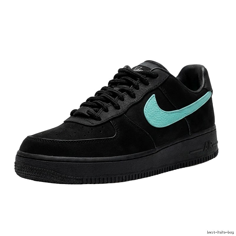 Nike Air Force 1 Black and Green Board Shoes