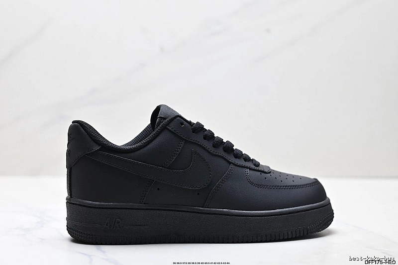 Nike Air Force 1 black trendy sneakers