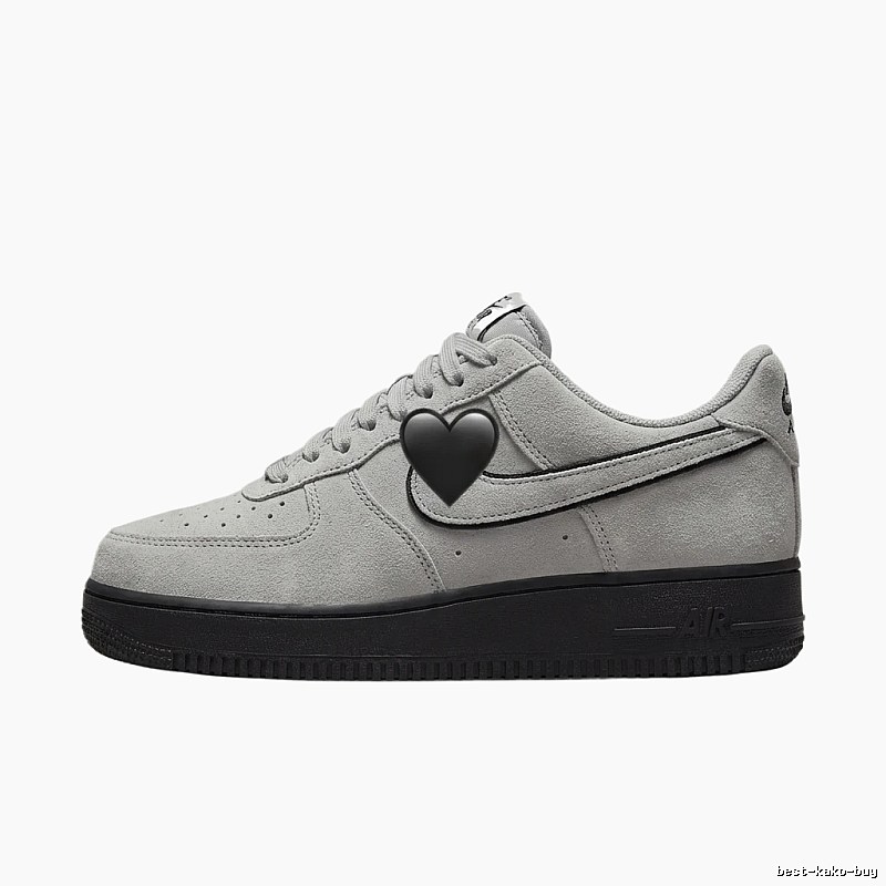 Nike Air Force 1 with heart pattern (white color)
